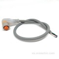 Conector sensor femenino de 4pin M12 con LED